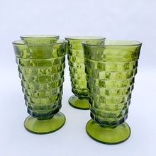 Load image into Gallery viewer, Whitehall Colony Avocado Green Glasses - Set of 4