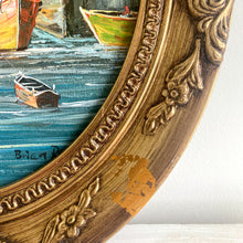 Load image into Gallery viewer, Original Harbor Painting - Oval