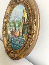 Load image into Gallery viewer, Original Harbor Painting - Oval