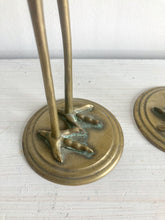 Load image into Gallery viewer, Pair of Brass Herons