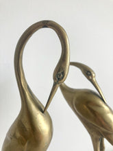 Load image into Gallery viewer, Pair of Brass Herons