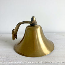 Load image into Gallery viewer, Large Solid Brass Ship Bell - Wall Mount
