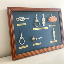 Load image into Gallery viewer, Nautical Maritime Wall Box Knot Display