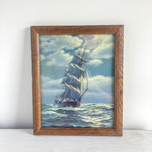 Load image into Gallery viewer, Framed Whimsical Ship Print