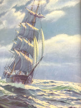 Load image into Gallery viewer, Framed Whimsical Ship Print