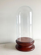 Load image into Gallery viewer, Glass Cloche with Wooden Base