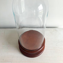 Load image into Gallery viewer, Glass Cloche with Wooden Base