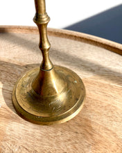 Load image into Gallery viewer, Etched Brass Candlestick + Air Plant