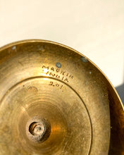 Load image into Gallery viewer, Etched Brass Candlestick - Leaves + Air Plant