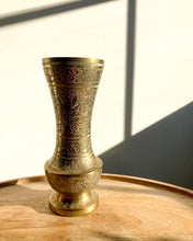 Load image into Gallery viewer, Etched Brass Vase