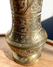 Load image into Gallery viewer, Etched Brass Vase