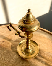 Load image into Gallery viewer, Mid-Century Brass Oil Lamp