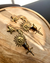 Load image into Gallery viewer, Brass Celestial Wall Sconces - Set of 2