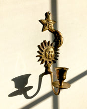 Load image into Gallery viewer, Brass Celestial Wall Sconces - Set of 2