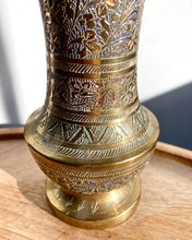 Load image into Gallery viewer, Etched Brass Vase #2