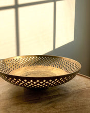 Load image into Gallery viewer, Brass Footed Centerpiece Bowl