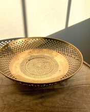 Load image into Gallery viewer, Brass Footed Centerpiece Bowl