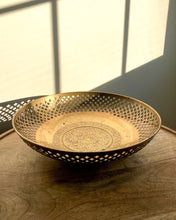 Load image into Gallery viewer, Brass Footed Centerpiece Bowl