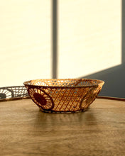 Load image into Gallery viewer, Handwoven Raffia Lace Basket