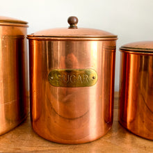 Load image into Gallery viewer, Copper Canister Set of 4