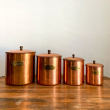 Load image into Gallery viewer, Copper Canister Set of 4