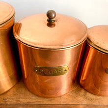 Load image into Gallery viewer, Copper Canister Set of 4