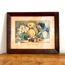 Load image into Gallery viewer, Currier & Ives Fruits of the Season Primitive Print