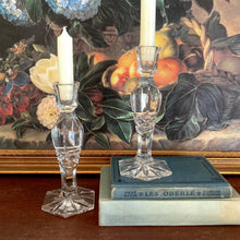 Load image into Gallery viewer, Glass Crystal Candlestick - Set of 2