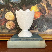 Load image into Gallery viewer, Milk Glass E.O. Brody Co. Pedestal Vase