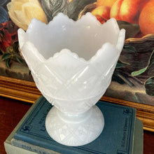 Load image into Gallery viewer, Milk Glass E.O. Brody Co. Pedestal Vase
