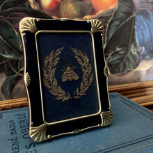 Load image into Gallery viewer, Vintage Framed Embroidered Bumble Bee