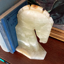 Load image into Gallery viewer, Heavy Onyx Horsehead Bookends - Set of 2