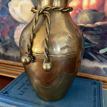 Load image into Gallery viewer, Small Solid Brass Vase - Rope Detail