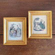 Load image into Gallery viewer, Framed Le Mode Illustree Vintage Prints - Set of 2