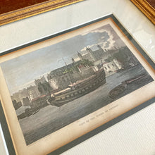 Load image into Gallery viewer, Vintage London Print in Gilded Frame