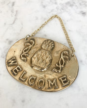 Load image into Gallery viewer, Solid Brass Welcome Wall Hanging