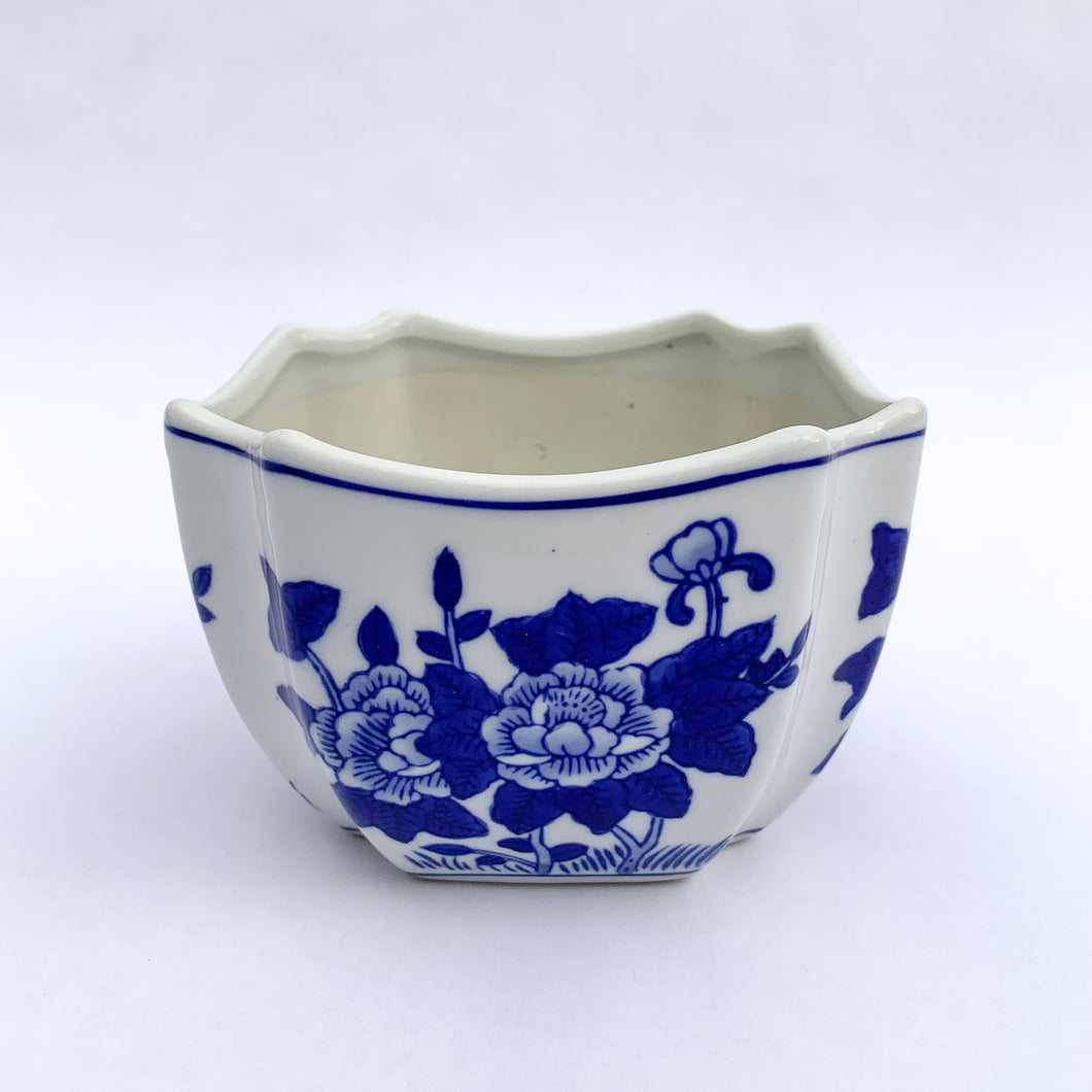 Ceramic Blue and White Planter Pot