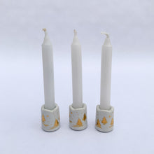 Load image into Gallery viewer, Mini Porcelain Christmas Tree Candle - Trio
