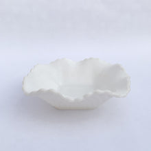 Load image into Gallery viewer, Milk Glass Nut Bowl Diamond Pattern Trinket Dish
