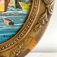 Load image into Gallery viewer, Original Harbor Painting - Oval
