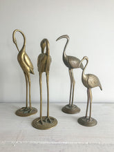 Load image into Gallery viewer, Pair of Brass Herons
