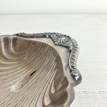 Load image into Gallery viewer, Silver Plated Shell Trinket Dish
