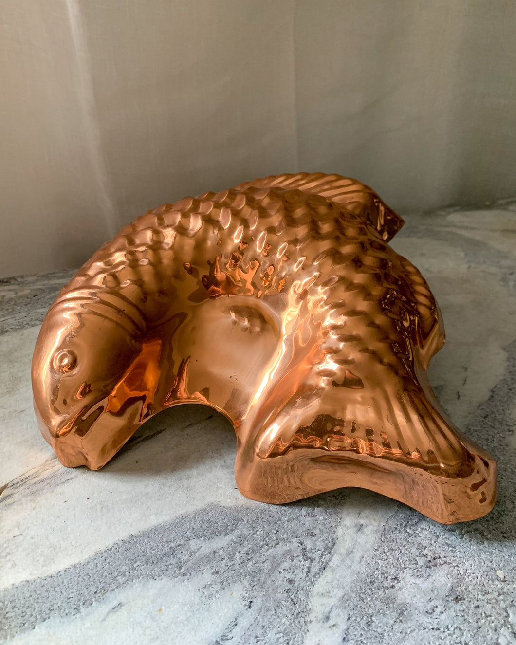Vintage Tagus Copper Fish Mold