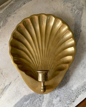 Load image into Gallery viewer, Solid Brass Clam Wall Sconce
