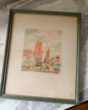 Load image into Gallery viewer, Original Signed Sea Port Art
