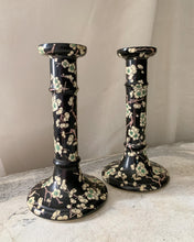 Load image into Gallery viewer, Crown Staffordshire Porcelain Candlesticks - Set of 2
