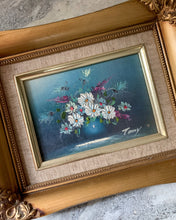 Load image into Gallery viewer, Framed Original Floral Painting in Gold Frame
