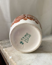 Load image into Gallery viewer, Vintage Polish Ceramic Vase - Burnt Orange Floral
