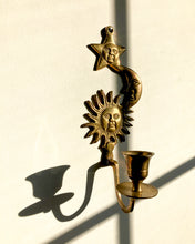 Load image into Gallery viewer, Brass Celestial Wall Sconces - Set of 2
