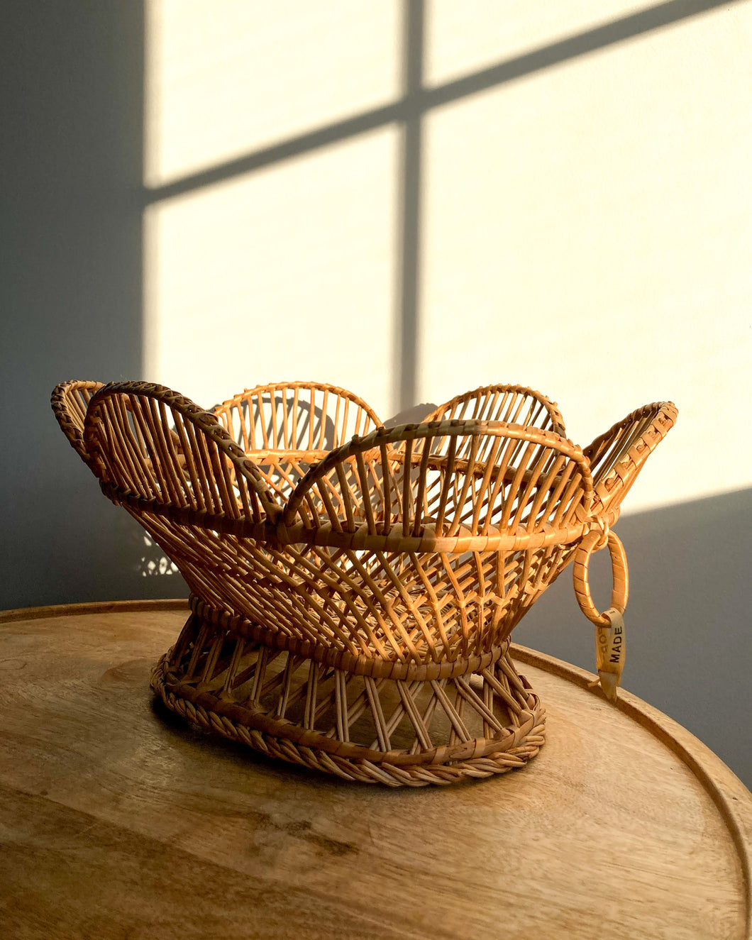 Woven Rattan Basket - Made in Portugal